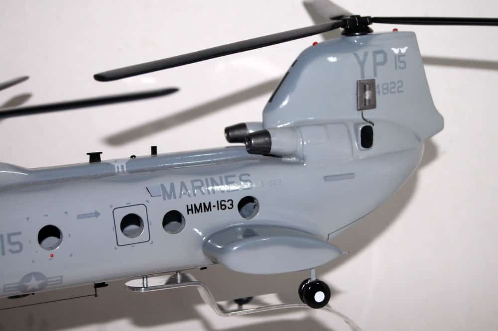 HMM-163 Evil Eyes CH-46 Model