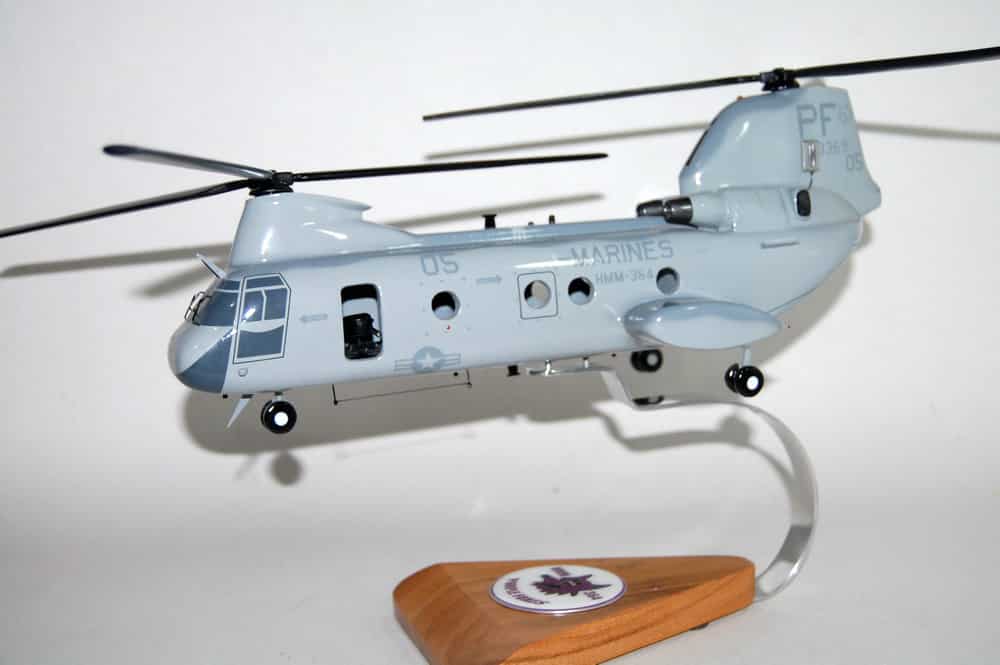HMM-364 Purple Foxes CH-46 Model
