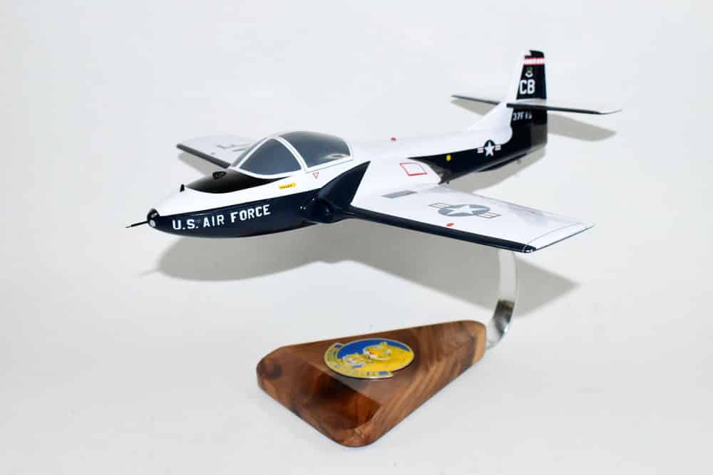 Cessna T-37 Tweet USAF Air Force Jet Trainer Aircraft Mahogany Wood Wooden Model 