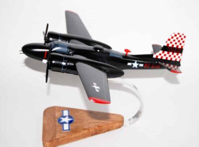 Mission Completed A-26 Invader Model, 1/49th Scale, Mahogany, Light Bomber