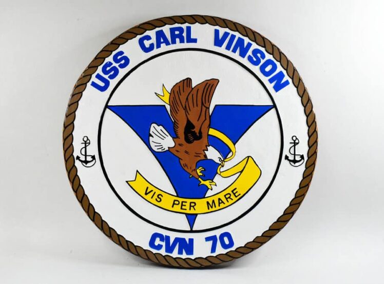 USS Carl Vinson CVN-70 Plaque