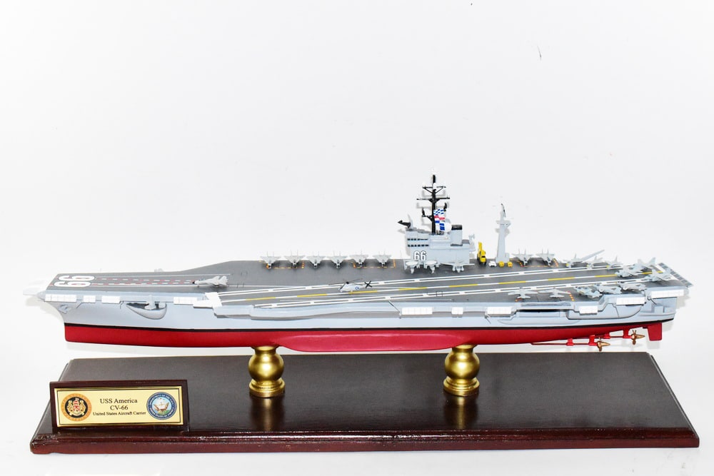 CV-66 USS America Aircraft Carrier Model