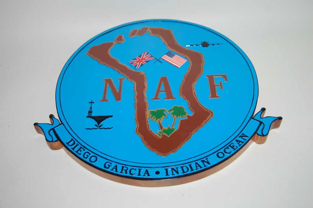 NAF Diego Garcia Plaque