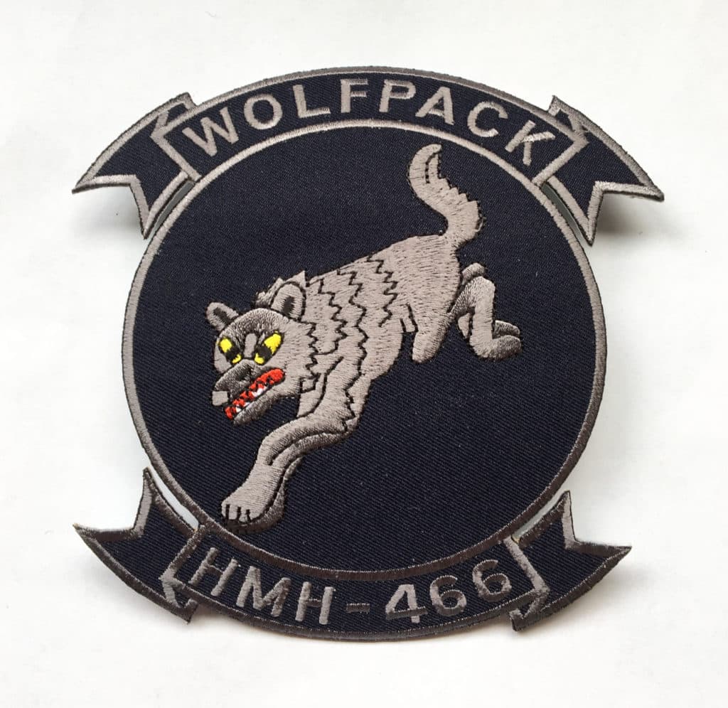 HMH-466 Wolfpack Patch – Plastic Backing