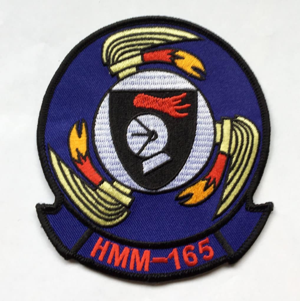 HMM-165 White Knights Patch – Plastic Backing - Squadron Nostalgia