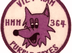HMM-364 Vietnam Purple Foxes Squadron Patch