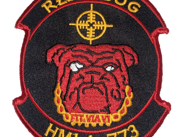 HMLA-773 Red Dog Patch – Sew on - Squadron Nostalgia