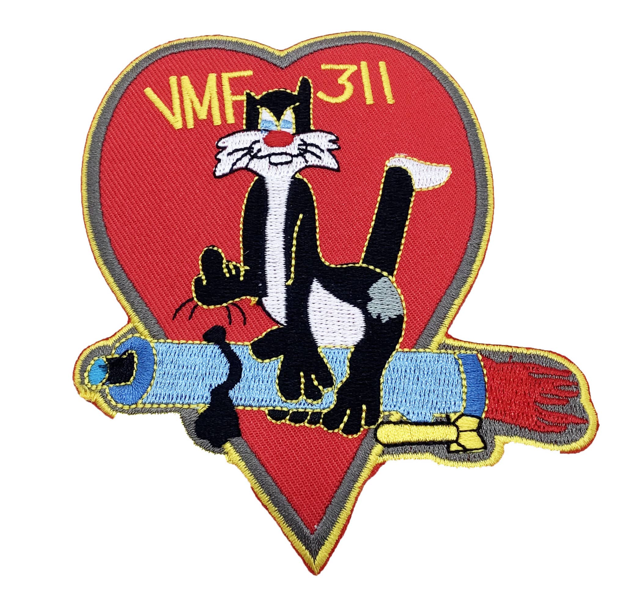 VMF-311 Tomcats Squadron Patch – Plastic Backing
