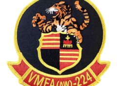 VMFA (AW)-224 Fighting Bengals Squadron Patch – Plastic Backing