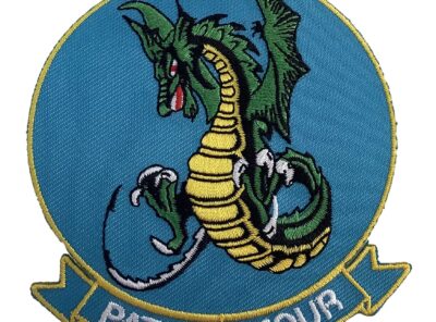 VP-4 Skinny Dragons Squadron Patch – Plastic Backing