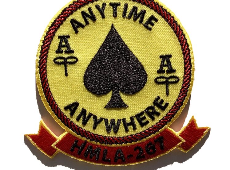 HMLA-267 Stingers Anytime Anywhere Patch – Sew On