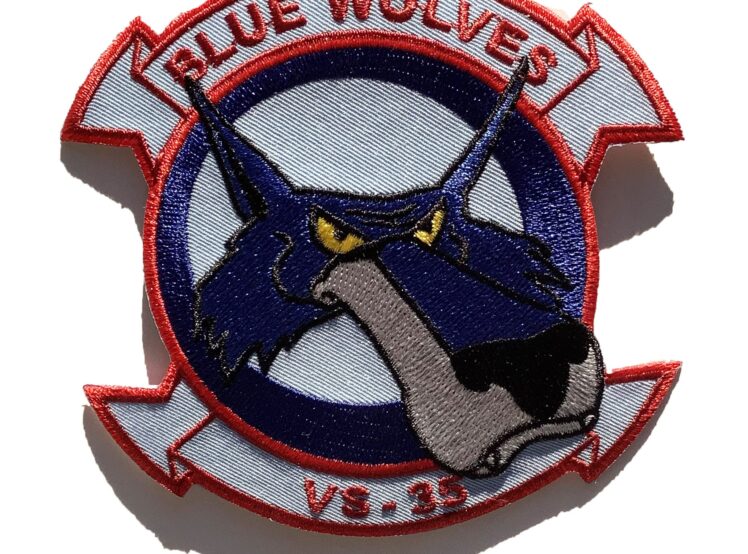 VS-35 Blue Wolves Squadron Patch – Sew On