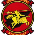 VA-87 Golden Warriors Squadron Patch – Plastic Backing