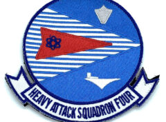 VAH-4 Four Runners Squadron Patch  – Hook and Loop, 4″