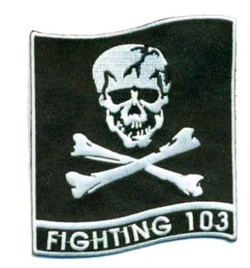 VF-103 Jolly Rogers Squadron Patch – Plastic Backing