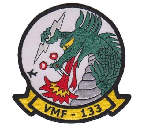 VMF-133 Patch – Plastic Backing