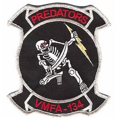 VMFA-134 Predators Squadron Patch – Plastic Backing