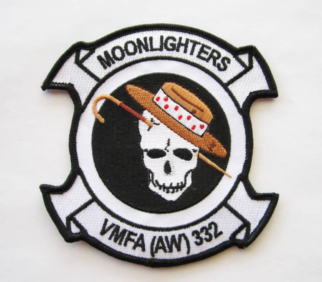 VMFA(AW)-332 Moonlighters Patch – Plastic Backing