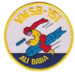 VMSB-151 Squadron Patch – Plastic Backing