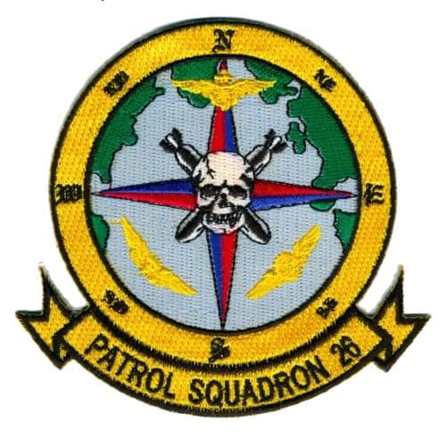 U.S. Navy VP-26 Tridents Squadron Patch – Plastic Backing