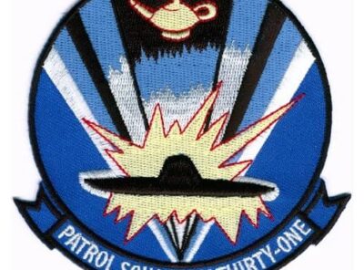 VP-31 Black Lightning Squadron Patch – Sew On, 4″