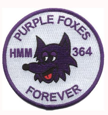 HMM-364 Purple Foxes Patch – Sew on
