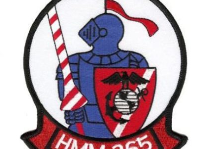 HMM-365 Blue Knights Patch – Plastic Backing