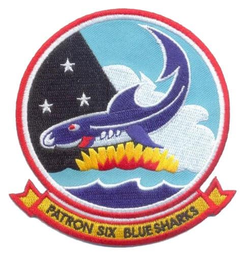 VP-6 Blue Sharks Squadron Patch – Sew On