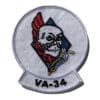 VA-34 Blue Blasters Squadron Patch – Plastic Backing