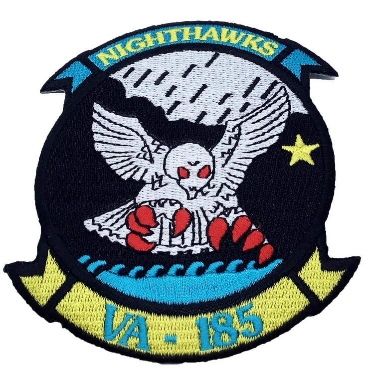 VA-185 Nighthawks Squadron Patch – Sew on