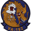 VA-192 Golden Dragons Squadron Patch – Plastic Backing