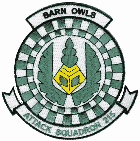 VA-215 Barn Owls Squadron Patch – Plastic Backing