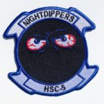 HSC-5 Nightdippers Squadron Patch – Plastic Backing