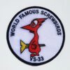 VS-33 Screwbirds Squadron Patch – Plastic Backing
