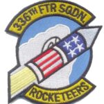 336th Fighter Squadron Rocketeers Patch – Plastic Backing