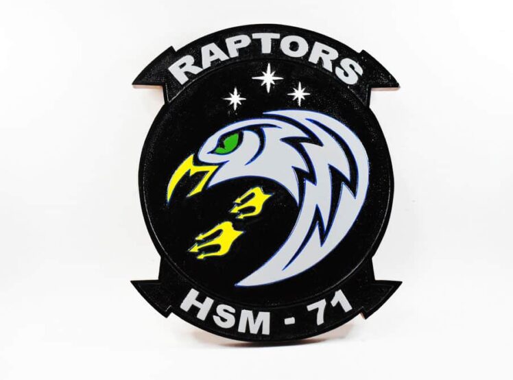 HSM-71 Raptors Plaque