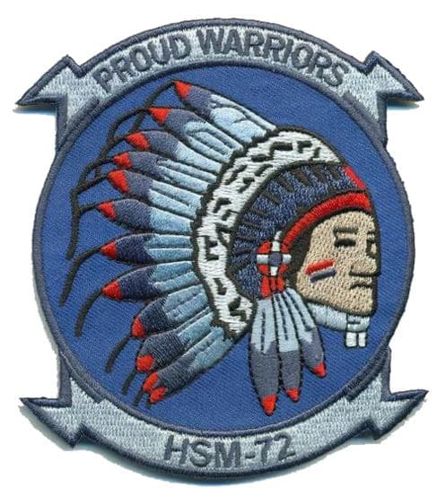 HSM-72 Proud Warriors Throwback Squadron Patch – Plastic Backing