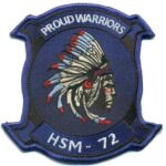 HSM-72 Proud Warriors "Big Chief" Squadron Patch – Plastic Backing