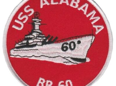 USS Alabama BB-60 Patch – Plastic Backing