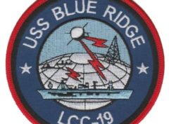 USS Blue Ridge (LCC-19) Patch – Plastic Backing