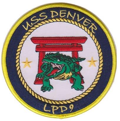 USS Denver LPD 9 Patch – Plastic Backing