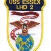 USS Essex LHD-2 Patch – Plastic Backing