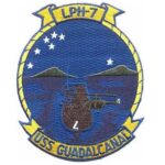 USS Guadalcanal LPH-7 Patch – Plastic Backing