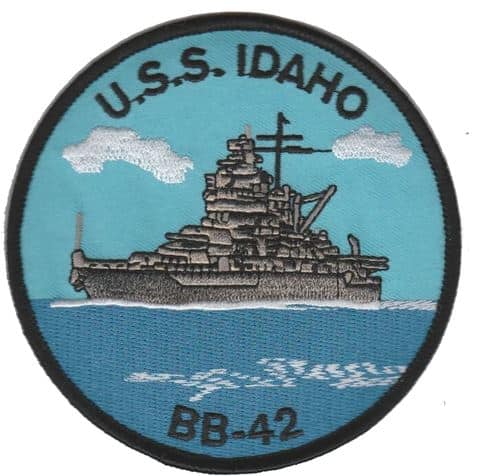 USS Idaho BB-42 Patch – Plastic Backing