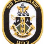 USS Kearsarge LHD-3 Patch – Plastic Backing