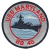 USS Maryland BB-46 Patch – Plastic Backing