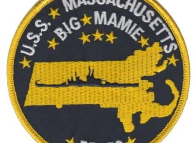 USS Massachusetts BB-59 Patch – Plastic Backing
