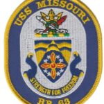 USS Missouri BB-63 Patch – Plastic Backing