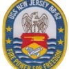 USS New Jersey BB-62 Patch – Plastic Backing