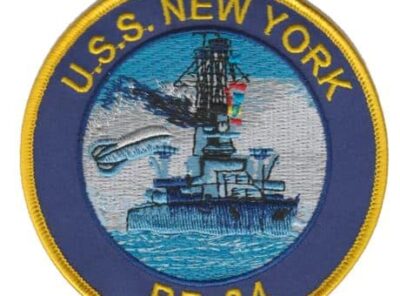USS New York BB-34 Patch – Plastic Backing